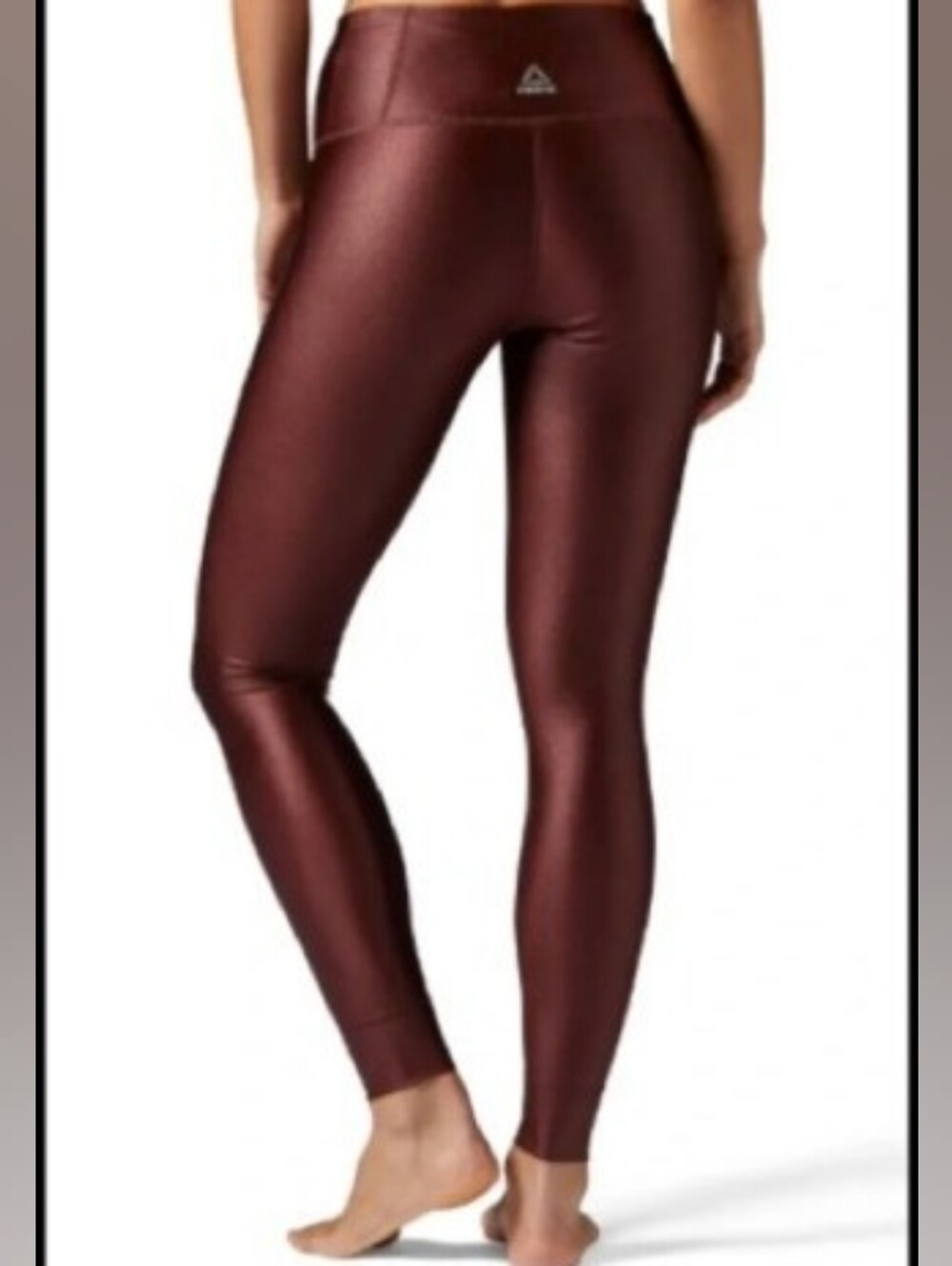 NWT Reebok x FACE Stockholm High Rise Metallic Bronze Shimmer Tights Leggings S